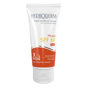 کرم ضد آفتاب SPF60 هیدرودرم(فیزیکال)