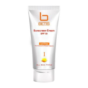کرم ضد آفتاب رنگی SPF50 بتیس مناسب انواع پوست – رنگ بژ روشن
