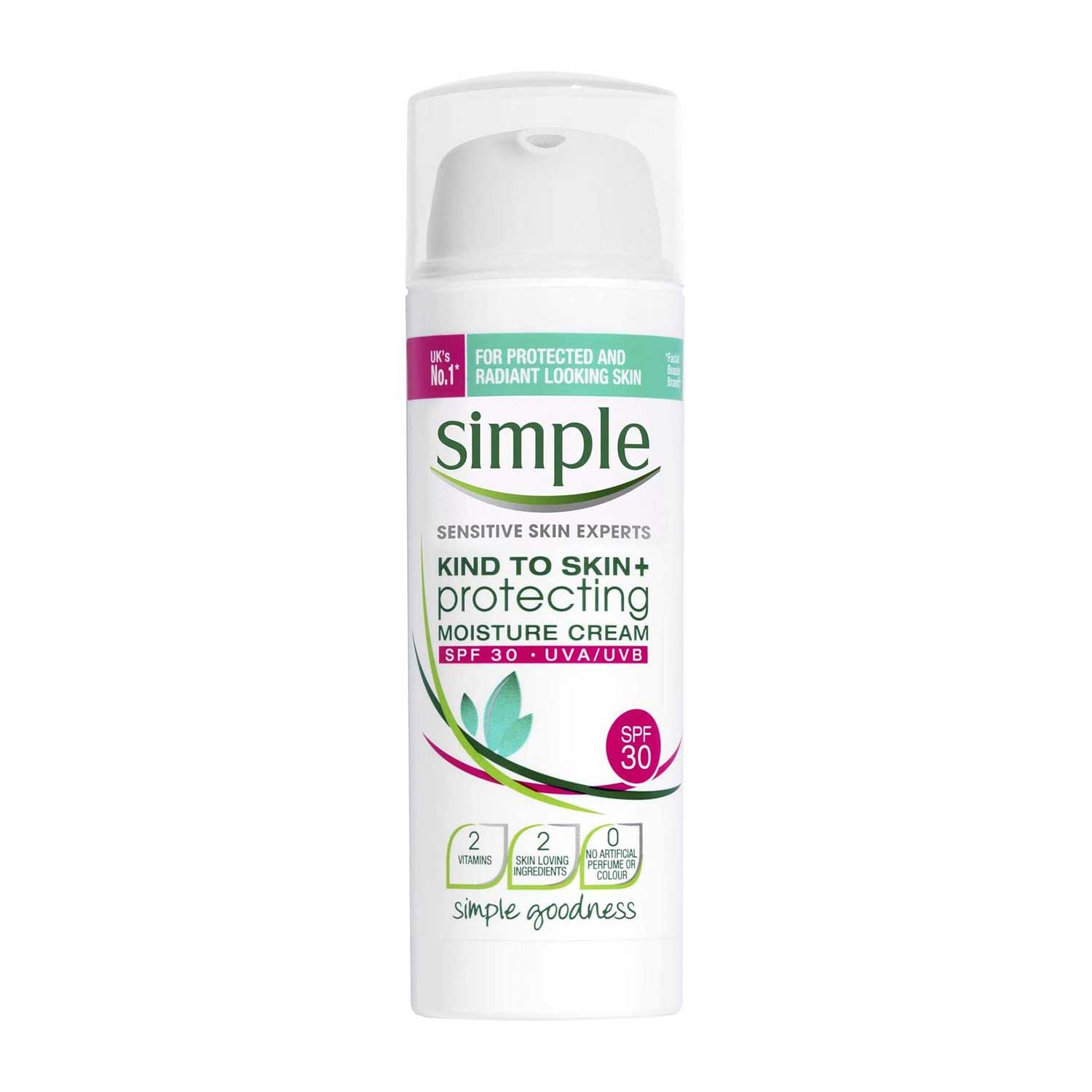 simple face moisturizer spf 30