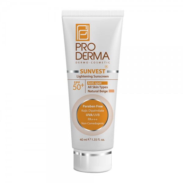 ضد آفتاب ضد لک و روشن کننده +SPF50 بی رنگ پرودرما