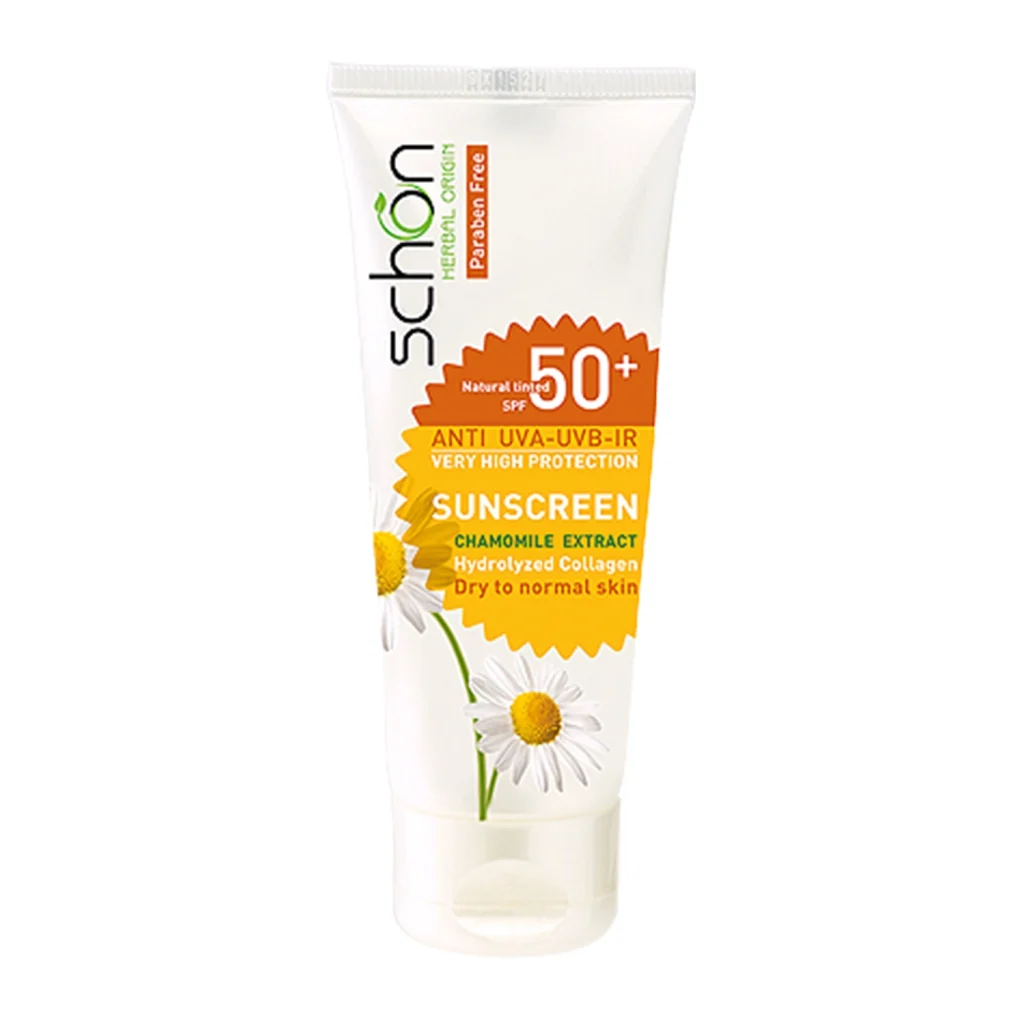 ضد آفتاب مناسب پوست های نرمال تا خشک SPF50 رنگ طبیعی شون