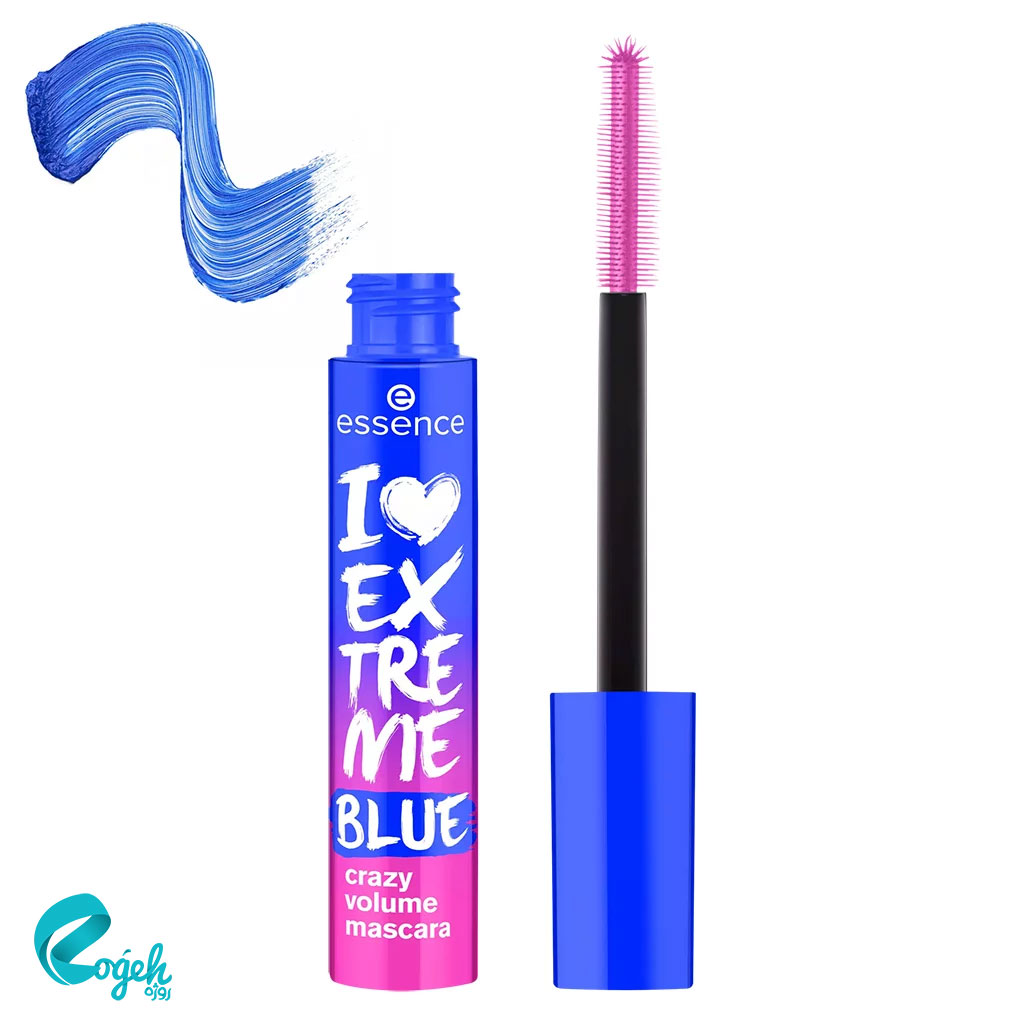ریمل حجمدهنده آبی اسنس مدل I Love Extreme Blue Crazy Volume Mascara حجم 12 میل