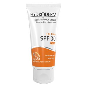 کرم ضد آفتابSPF30 فاقد چربی هیدرودرم