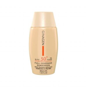 کرم ضد آفتاب SPF 50 ژیناژن شماره 03 مناسب پوست چرب و مختلط حجم 50 میلی لیتر