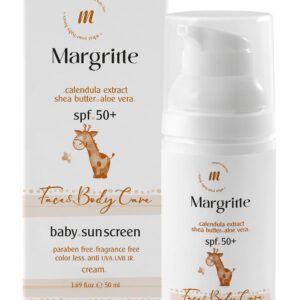 کرم ضد آفتاب کودک حجم 50 میلی لیتر SPF50+ مارگریت