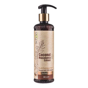 شامپو فاقد سولفات ماکادمیا و نارگیل شون|shampoo coconut macadamia schon