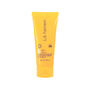 کرم ضد آفتاب و ضد لک فاقد چربی SPF30 لافارر مناسب پوست چرب و مستعد آکنه حجم 40 میلی لیتر - بی رنگ