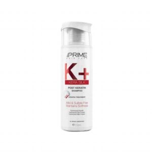 شامپو فاقد سولفات پرایم مدل +K مناسب موهای کراتینه شده حجم 250 میلی لیتر