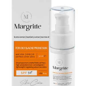 کرم ضدآفتاب و روشن کننده (بژروشن) حجم 50 میلی لیتر SPF 50+ مارگریت