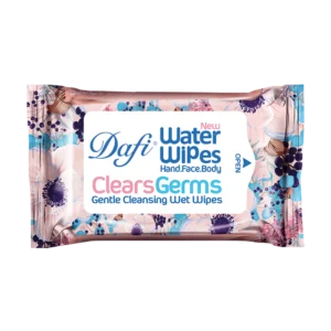 دستمال مرطوب پاک کننده دست و صورت آنتی باکتریال دافی بسته 12 عددی